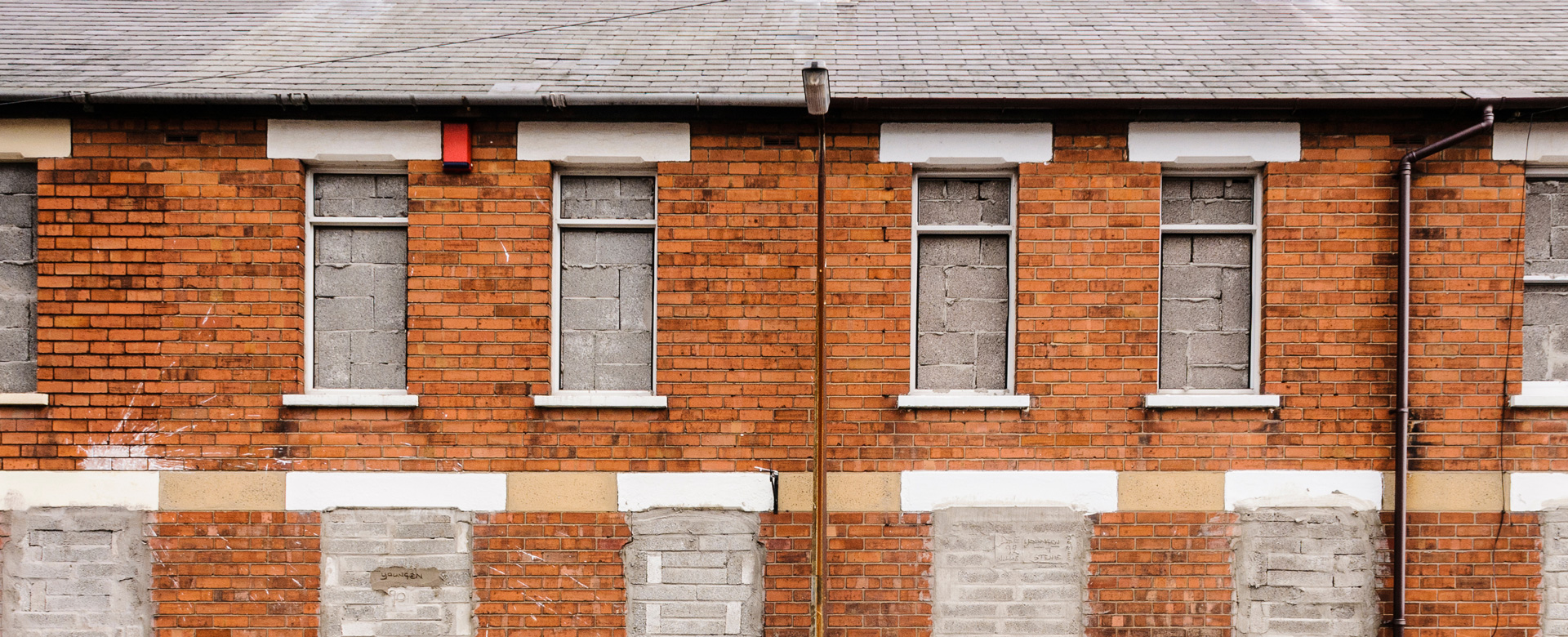 Image of bordered up social housing, how many new homes could be built if a greater proportion of service charge costs were recovered? Trace’s BlueBox software can calculate this.